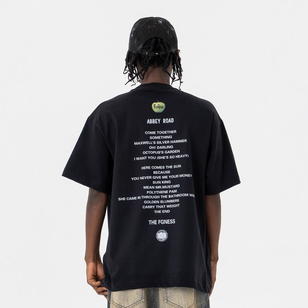 Unisex Short Sleeve Rock Print T-Shirt