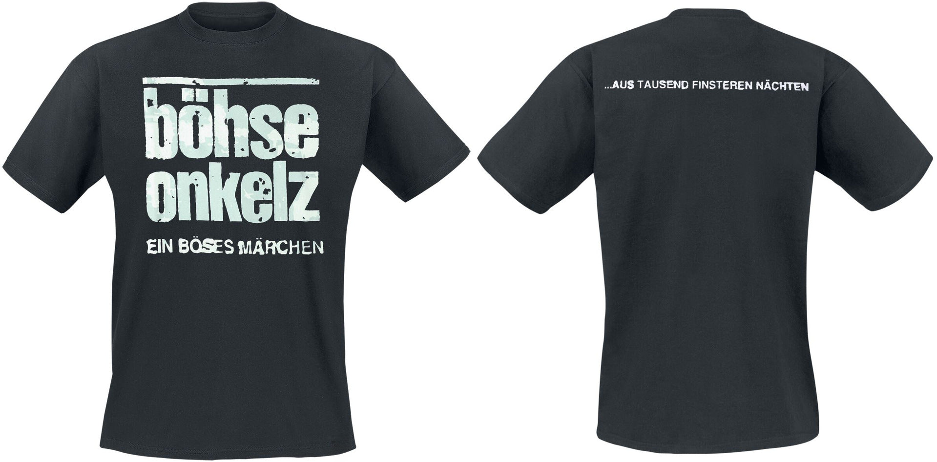 Black Multi Band T Shirts