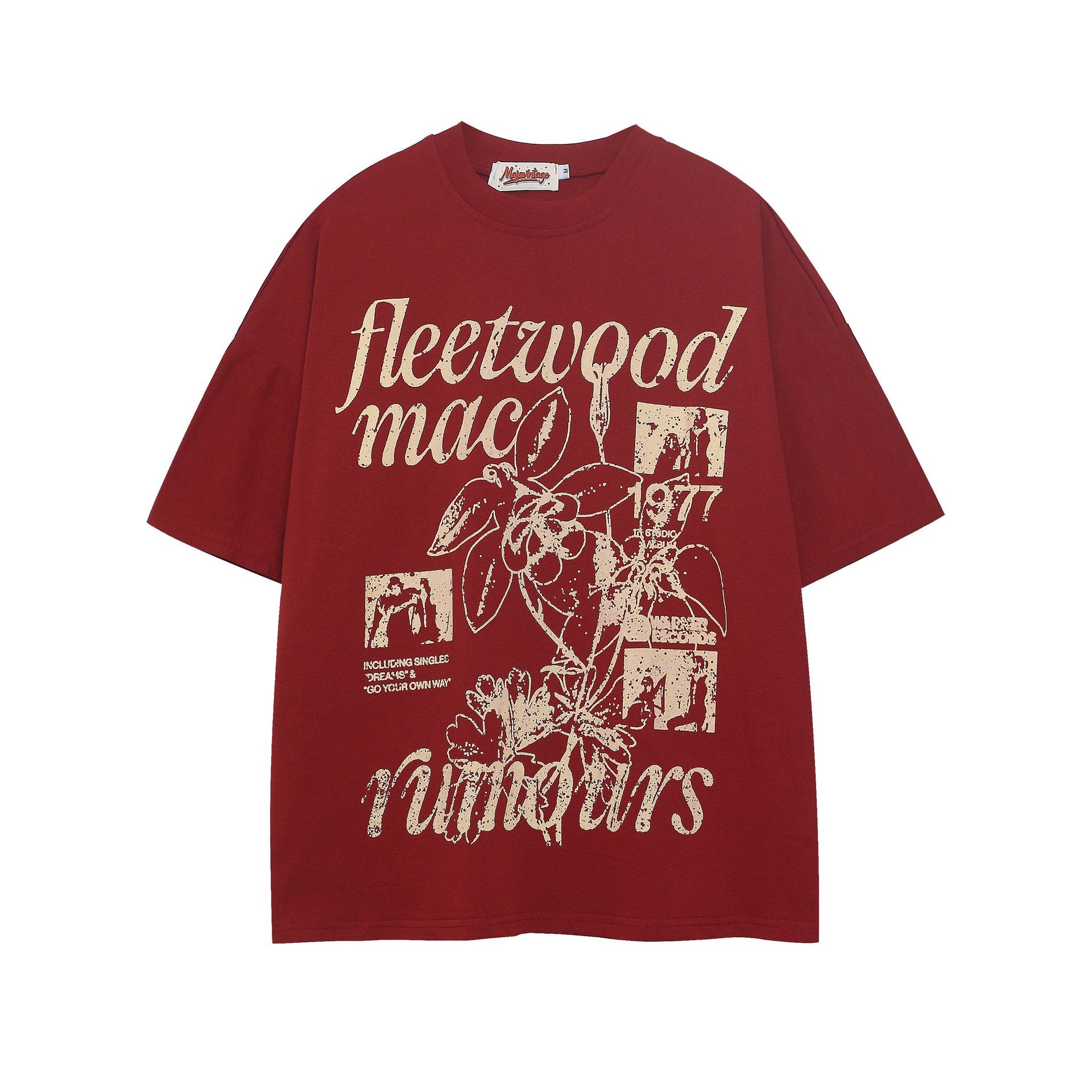 vintage printed short sleeve t shirt