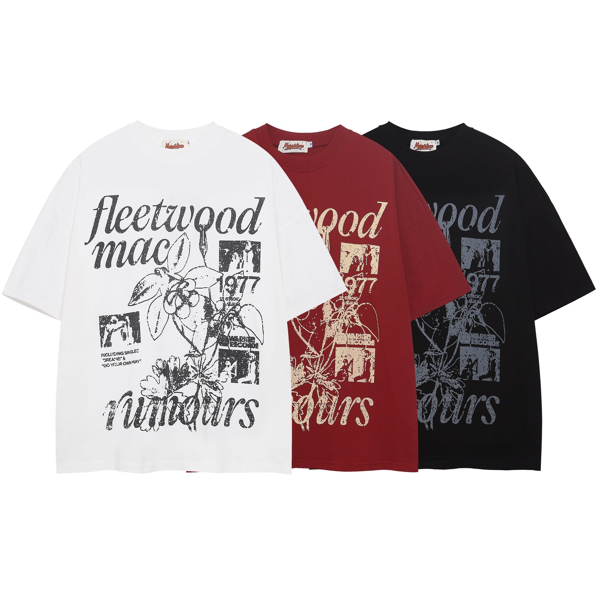 vintage printed short sleeve t shirt