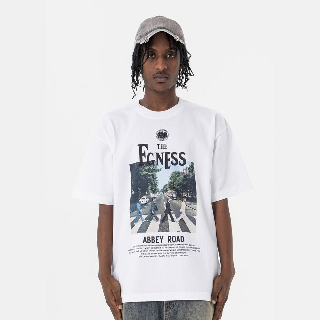 Unisex Short Sleeve Rock Print T-Shirt