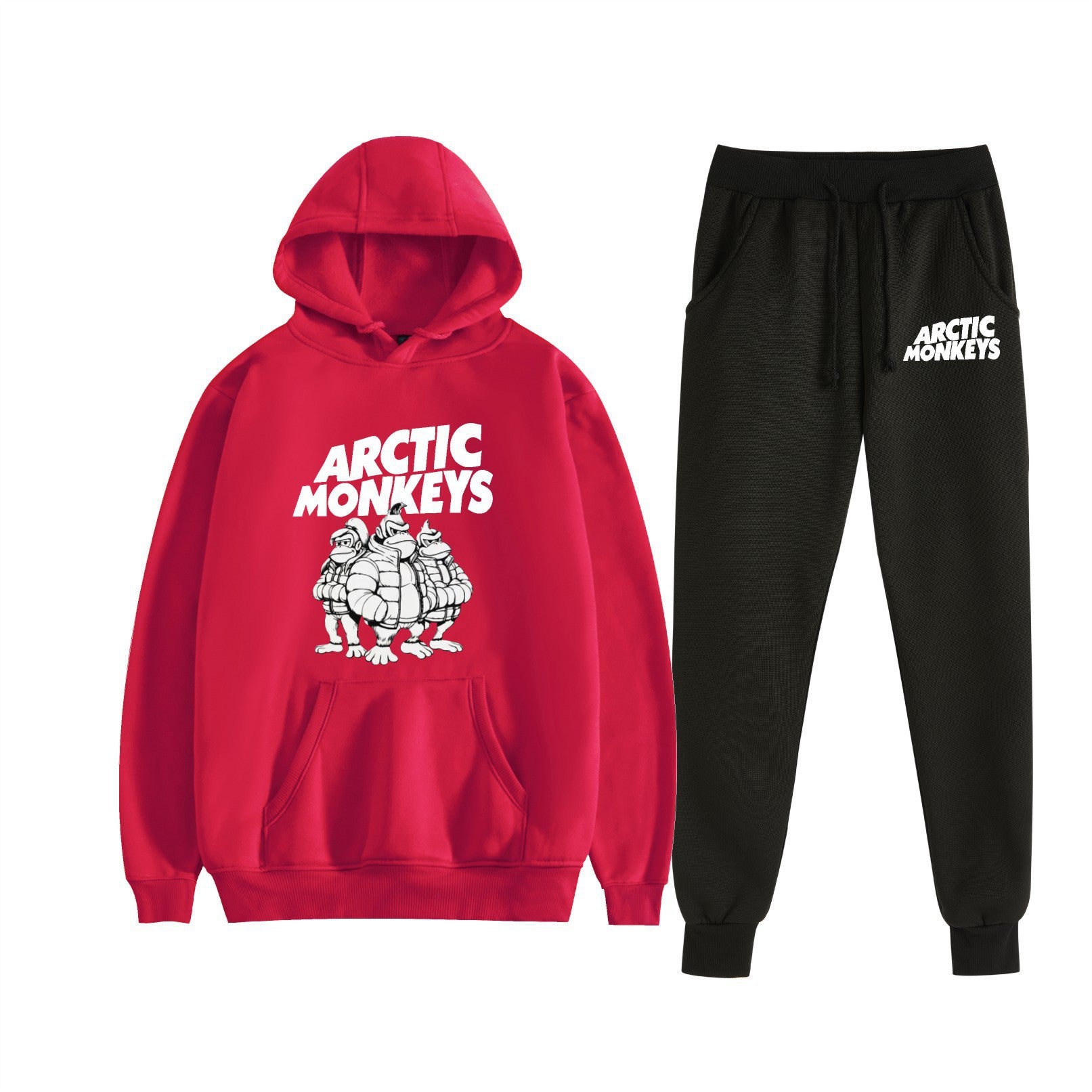 Multi Colored Arctic Monkeys Hoodie and Sweatpants