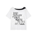 Letter Print Loose Slim Fit Designer Short Sleeve T-Shirt for Women