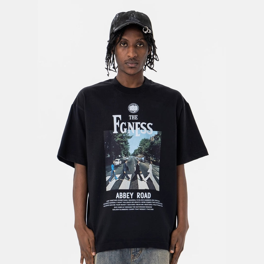 Unisex Short Sleeve Rock Print T-Shirt