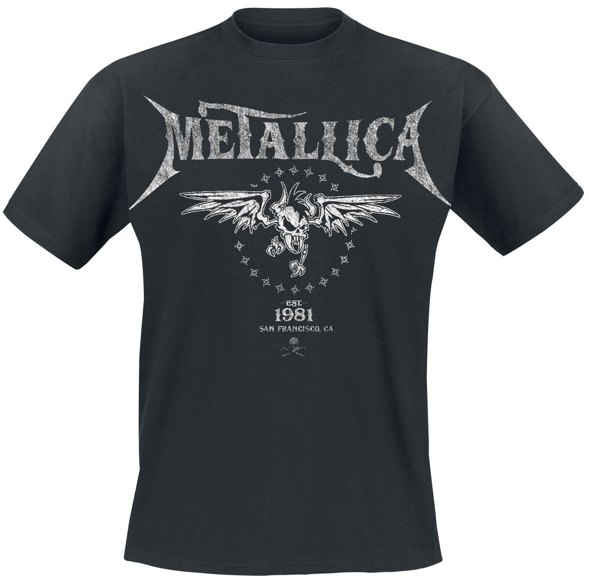 Black Multi Band T Shirts