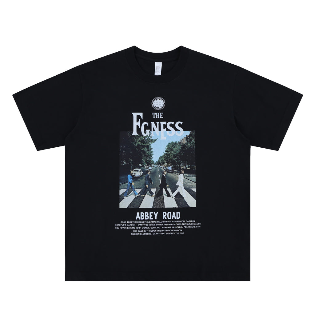 Unisex Short Sleeve Rock Print T-Shirt