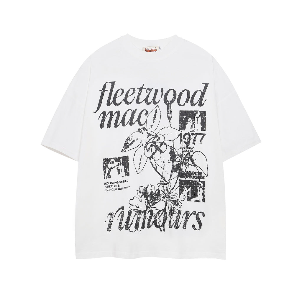 vintage printed short sleeve t shirt