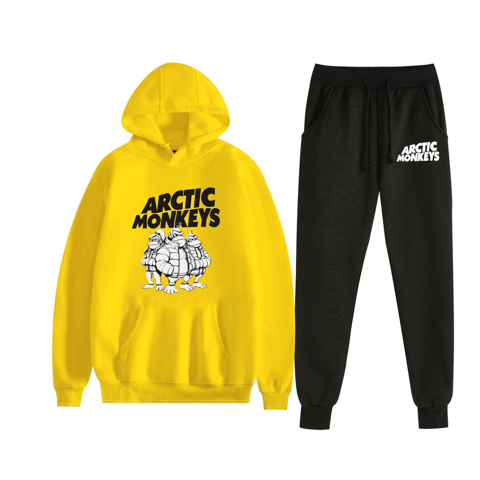 Multi Colored Arctic Monkeys Hoodie and Sweatpants